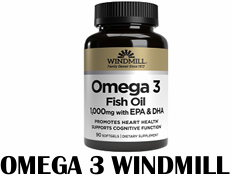 OMEGA 3 WINDMILL 60, 90, 180 CAPS